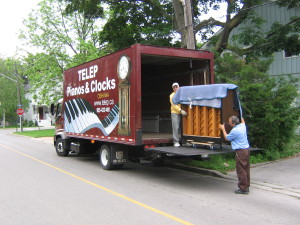 Piano moving truck